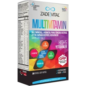 Zade Vital Koenzim Q10 Içeren Takviye Edici Gıda Multivitamin 30 Bitkisel Kapsül