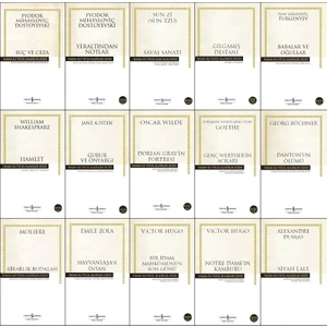 Hasan Ali Yücel Klasikleri : Suç ve Ceza -  Yeraltından Notlar - Savaş Sanatı  -  Gılgamış Destanı - Hamlet - Gurur ve Önyargı - Dorian Gray - Genç Werther - Siyah Lale - Bir İdam Mahkumu - 15 Kitap