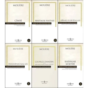 İş Bankası Hasan Ali Yücel Klasikleri Moliere 6 Kitap Set (Cimri, Hastalık Hastası, Kibarlık Budalası, İnsandan Kaçan, George Dandin, Kadınlar Mektebi)