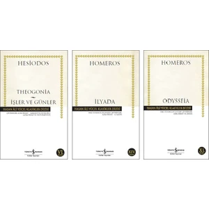 İş Bankası Hasan Ali Yücel Klasikleri Yunan Mitolojisi 3 Kitap Set (İlyada, Odysseia, Theogonia)