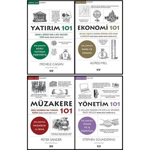 Say 101 Serisi İş Yönetimi-Yatırım 4 Kitap Set (Yatırım 101-EKONOMİ 101-MÜZAKERE 101-YÖNETİM101)