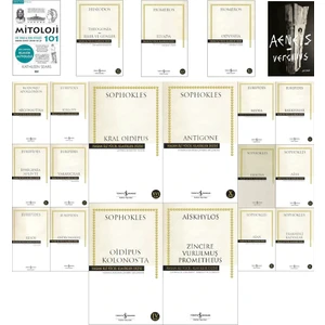 Yunan Mitolojisi Başlangıç ve Ustalaşma Seti Antik Yunan Tragedyaları 21 Kitap Set (İlyada, Odysseia, Theogonia, Kral Oidipus, Antigone, Prometheus)