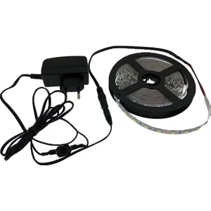 Intec 3 Çipli Gün Işığı Şerit LED 5 mt + 12V Adaptör Tak Çalıştır