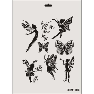 New Seri N-122 Stencil 35X25 cm
