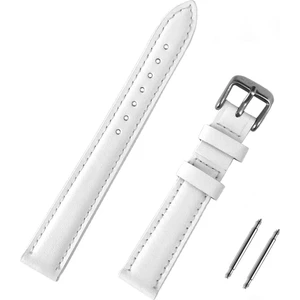 20MM Deri Kayış Beyaz Renk