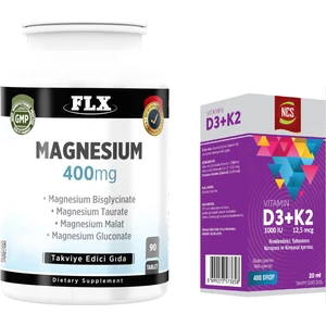 Magnesium 90 Tablet + Vitamin D3 Vitamin K2 20 ml