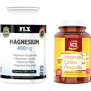 Magnesium 90 Tablet + Vitamin C Çinko Propolis 120 Tablet