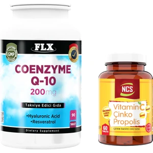 Coenzyme Q-10 200 mg 90 Tablet + Vitamin C Çinko Propolis 60 Tablet