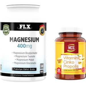 Magnesium 180 Tablet + Vitamin C Çinko Propolis 60 Tablet