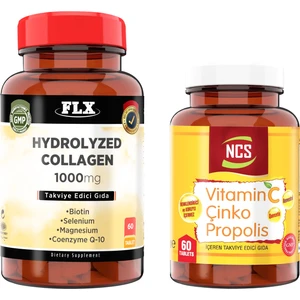 KOLLAJEN1000 mg 60 Tablet + Vitamin C Çinko Propolis 60 Tablet