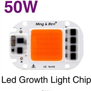 Tam Spektrumlu LED Cob Çip Topraksız Tarım Bitki Büyütme 50W 220V