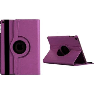 Gogo Samsung Ipad 10.2" 7. Nesil' Kılıf 360°DÖNEBILEN Deri Leather New Style Cover Case Mor