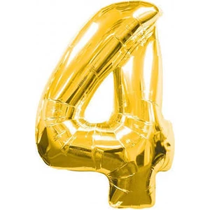Gold Folyo Balon Sayılı Helyum Balon 100 cm Dev Boy 4