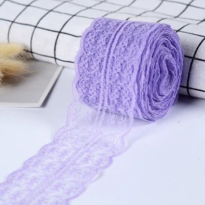Elmas Süs Lila Dantel Kurdele (6CM-10M)