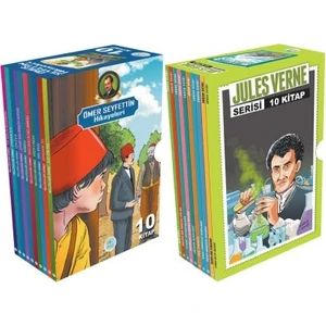 Jules Verne ve Ömer Seyfettin Seti Toplam 20 Kitap Kutulu Set