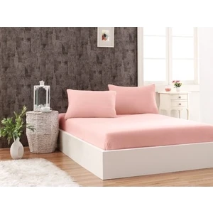 Battal Boy Lastikli Penye Çarşaf Pembe 180x200