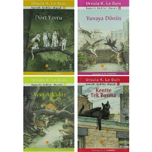 Kanatlı Kediler Masalı 4 Kitap Set Ursula K. Le Guin (Dört Yavru, Yuvaya Dönüş, Yeni Arkadaş, Kentte Tek Başına)