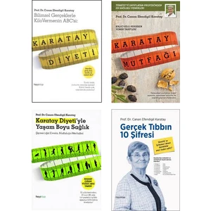 Canan Karatay 4 Kitap Set (Karatay Diyeti, Karatay Mutfağı, Karatay Diyetiyle Yaşam Boyu Sağlık, Gerçek Tıbbın 10 Şifresi)