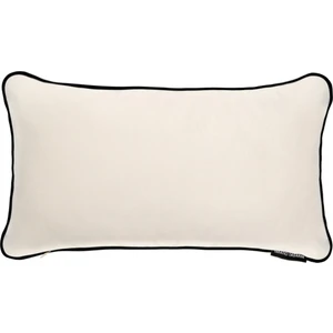 Ju Yaratıcı Tasarım Dikdörtgen Biyeli Kırlent Yastık Kılıfı Ekru Rengi 50X30