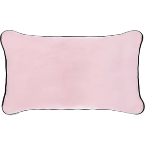 Ju Yaratıcı Tasarım Dikdörtgen Biyeli Kırlent Yastık Kılıfı Açık Pembe 50X30