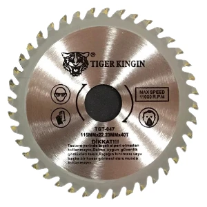 Tiger King Elmas Sunta Kesme Testere 115 mm x 22.23 mm x 40T