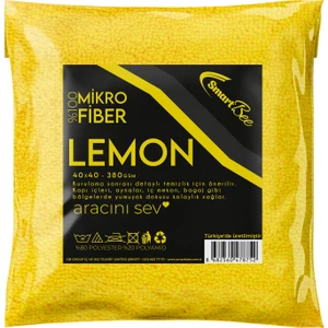 Lemon Mikrofiber Detaylı Temizlik Bezi 40X40 380GSM - Sarı