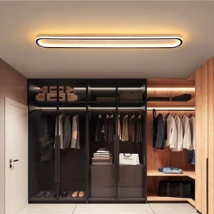 Modern LED Elips Dekoratif Plofonyer Avize 100CM 3000K Günışığı Sarı Işık