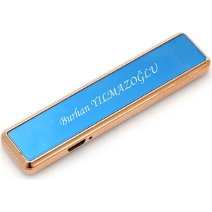 İsme Özel USB Şarjlı Elektronik Çakmak 401