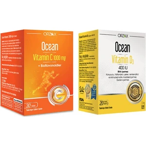 D3 Vitamini 400 Iu Sprey 20 ml +Vitamin C 1000MG 30 Tablet