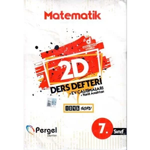 Pergel Yayınları 7. Sınıf Matematik 2d Ders Defteri Ev Çalışmaları