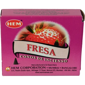 Hem Tütsü Çilek Kokulu 10 Konik Tütsü - Strawberry