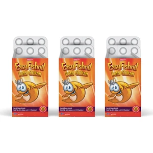 Easyvi̇t Easyfishoil Beta Glucan Çiğnenebilir 30 Jel Tablet 3'lü Paket