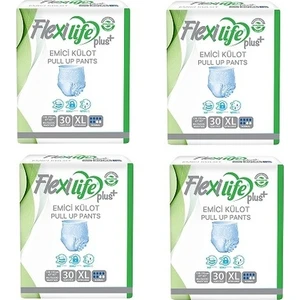 Flexilife  Plus Emici Külot Ekstra Büyük Boy Xlarge Hasta Bezi 30'lu x   4