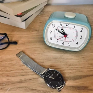 Retro Çalar Saat Açık Mavi