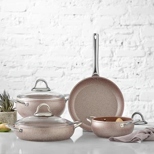 Avanos Rose Bio Granit 7 Parça Tencere Seti