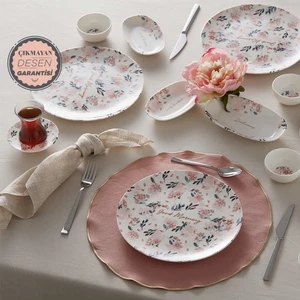 Lovely Pink 26 Parça 6 Kişilik Kahvaltı Takımı