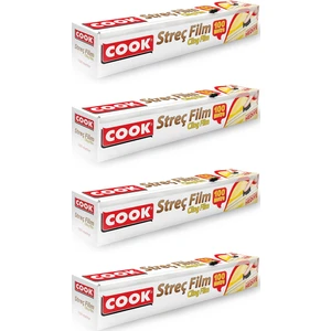 Streç Film Kayar Bıçaklı (30 cm x 100 m) x 4 Adet