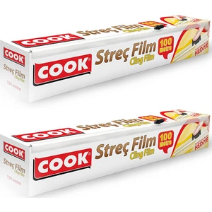 Streç Film Kayar Bıçaklı (30 cm x 100 m) x 2 Adet