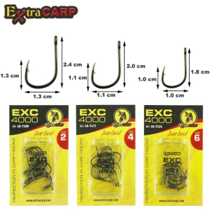 Extra Carp Hooks Exc 4000 No4 10PCS