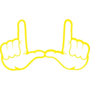 Sticker Fabrikası El Işaret Sticker 00731