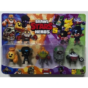 Brawl Stars Braw Stars 5 Li Figürlü Oyuncak Seti