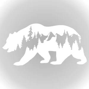 Ayı Off Road Bear Off Road Hayvan Doğa Oto Sticker