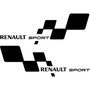 2'li Renault Sport Sticker, Araba Sticker, Oto Sticker