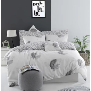 Enlora Home Kolay Ütülenir Nevresim Takımı Çift Kişilik Palma Gri