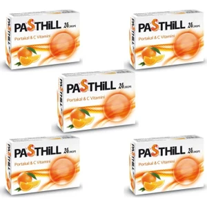 Pasthill Portakal Vitamin C 24 Drops – Pastil x 5 Adet