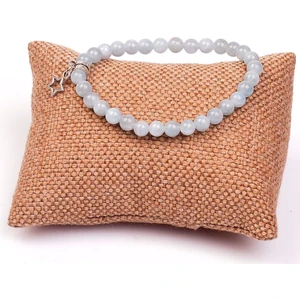 Taş Sandığı Akuamarin Taşı Bileklik 6 mm