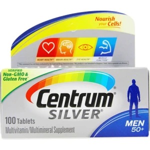 Silver Men 50+ 100 Tablets Multivitamin