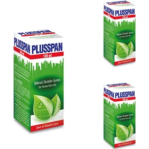 Plusspan Bitkisel Şurup 100ml x 3 Adet
