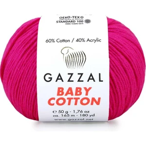 Baby Cotton El Örgü İpi Neon Pembe 3461