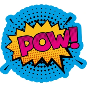 Sticker Atölyesi Çizgi Roman Efekt Pop Art Effect Pow Sticker - 20680